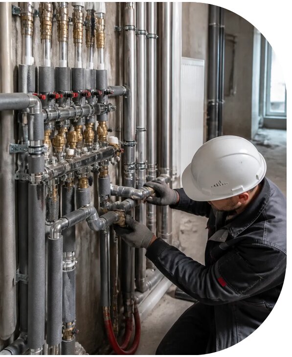 Монтаж отопления многоквартирного дома под ключ в Нефтекамске