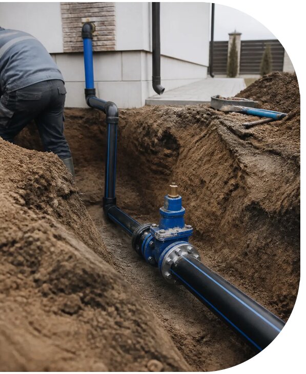 Подключение к центральному водопроводу частного дома в Нефтекамске
