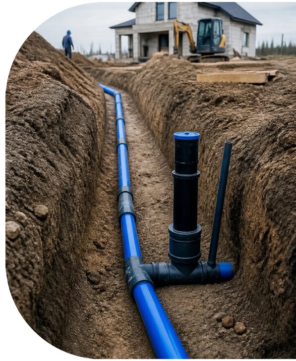 Строительство сетей водоснабжения в Нефтекамске от 2567 р. | АПаруса-Нтк
