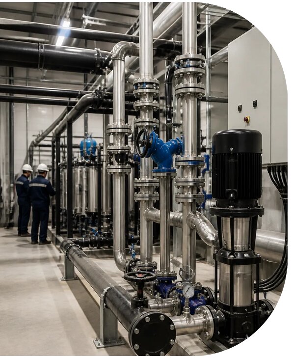 Водоснабжение промышленного объекта под ключ в Нефтекамске